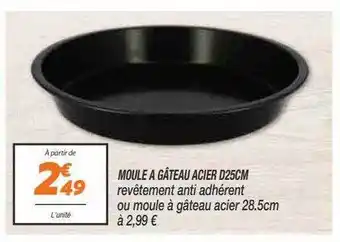 Netto Moule à gâteau acier d25 cm offre