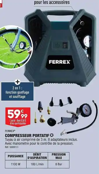 Compresseur portatif ferrex