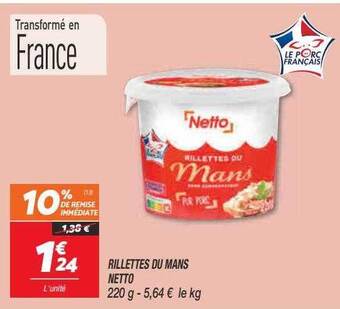 Netto Rillettes du mans netto offre