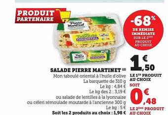 Super U Salade pierre martinet offre