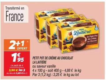 Netto Petit pot de crème au chocolat la laitière offre