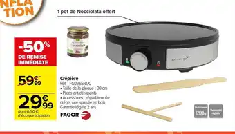 Carrefour Crêpière fagor offre