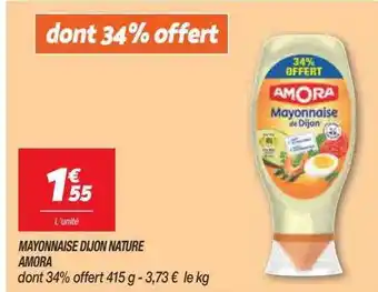Netto Mayonnaise dijon nature amora offre