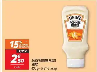 Netto Sauce pommes frites heinz offre
