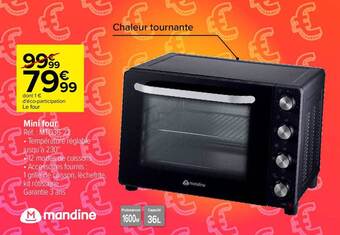 Carrefour Mini four mandine offre