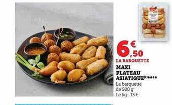 U Express Maxi plateau asiatique offre