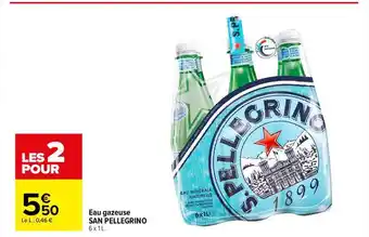Carrefour Eau gazeuse san pellegrino offre