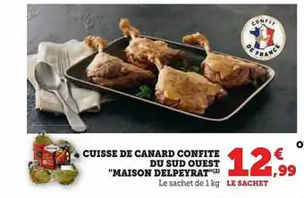U Express Cuisse de canard confite du sud ouest offre