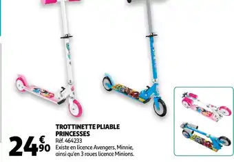 Auchan Trottinette Pliable Princesses offre