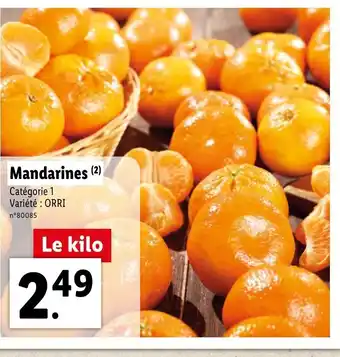 Lidl Mandarines offre