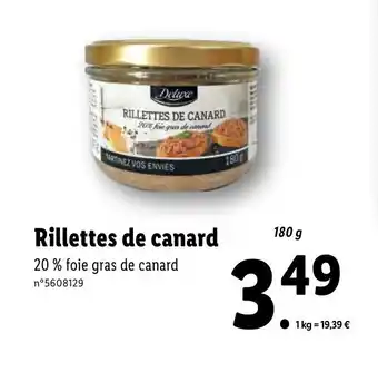 Lidl Rillettes de Canard offre