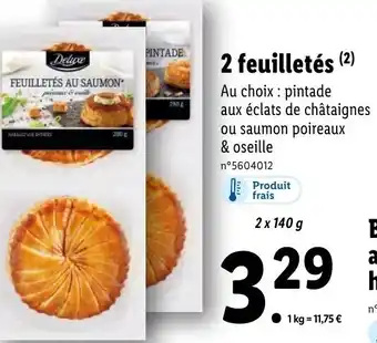 Lidl 2 Feuilletés offre