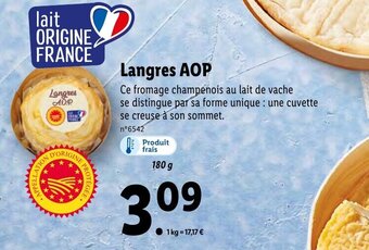 Lidl Langres AOP offre