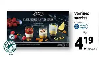 Lidl Verrines Sucrées offre