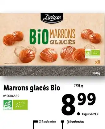 Lidl Marrons Glacés Bio offre