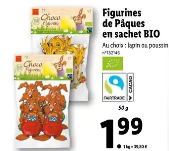 Lidl Figurines de Pâques en Sachet Bio offre