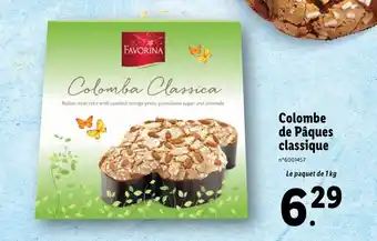 Lidl Colombe de Pâques Classique offre