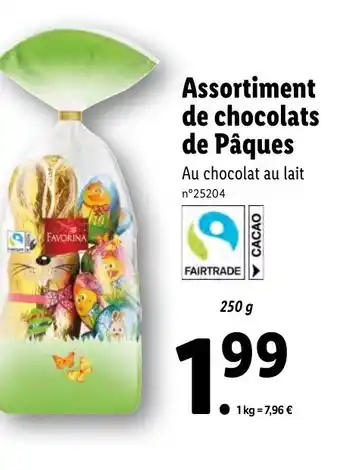 Lidl Assortiment de Chocolats de Pâques offre