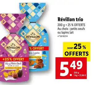 Lidl Révillon Trio offre