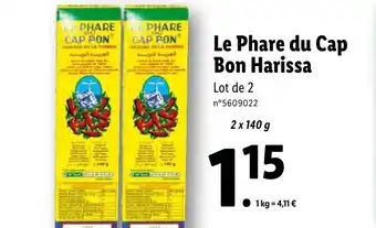 Lidl Le Phare du Cap Bon Harissa offre
