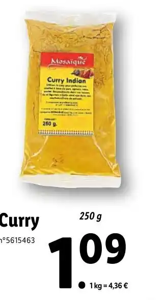 Lidl Curry offre