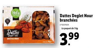 Lidl Dattes Deglet Nour Branchées offre