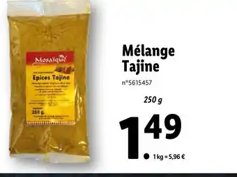 Lidl Mélange Tajine offre