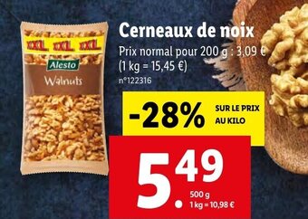 Lidl Cerneaux de Noix offre