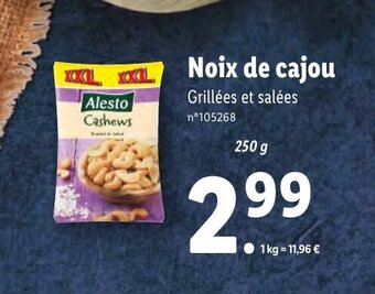 Lidl Noix de Cajou offre