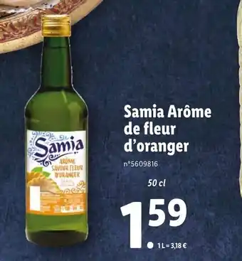 Samia Arôme de Fleur d'Oranger