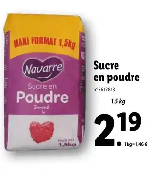 Lidl Sucre en Poudre offre