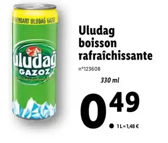 Lidl Uludag Boisson Rafraîchissante offre