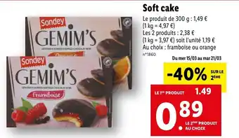 Lidl Soft Cake offre