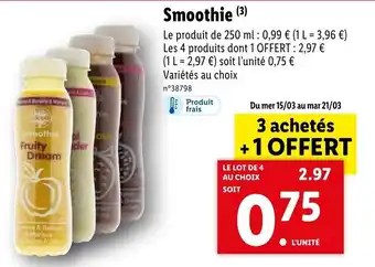 Lidl Smoothie offre