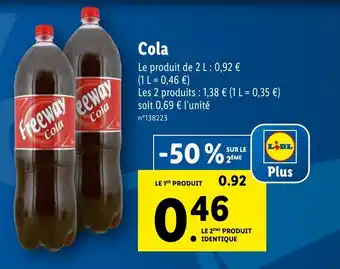 Lidl Cola offre
