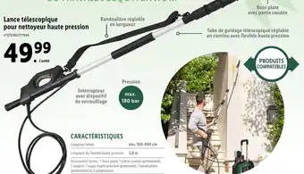 Lidl Lance Télescopique Pour Nettoyeur Haute Pression offre