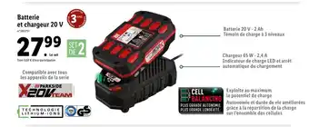 Lidl Batterie et Chargeur 20V offre