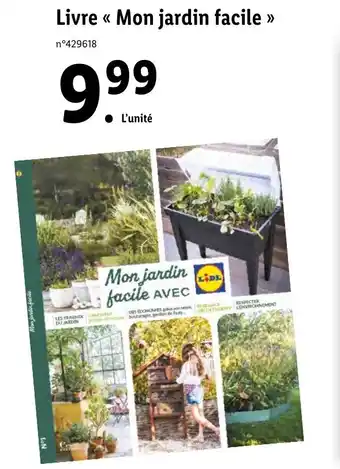 Lidl Livre Mon Jardin Facile offre