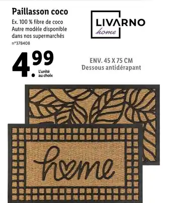 Lidl Paillasson Coco offre