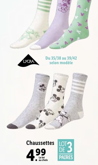 Lidl Chaussettes offre