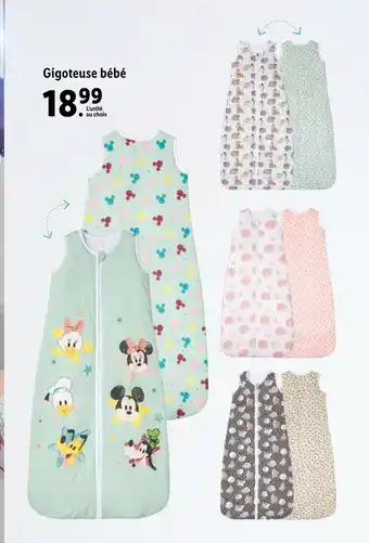 Lidl Gigoteuse Bébé offre