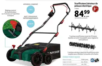 Lidl Scarificateur/ Aérateur de Pelouse Électrique offre