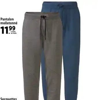 Lidl Pantalon Molletonné offre