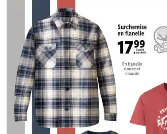 Lidl Surchemise en Flanelle offre