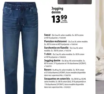 Lidl Jogging Denim offre