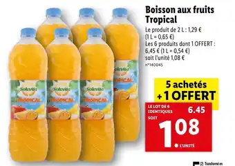 Lidl Boisson Aux Fruits Tropical offre