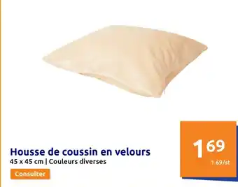 Action Housse de Coussin en Velours offre