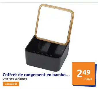 Action Coffret de Rangement en Bambo offre