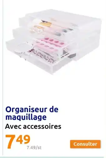 Action Organiseur de Maquillage offre