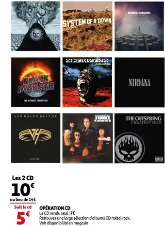 Auchan Opération Cd offre